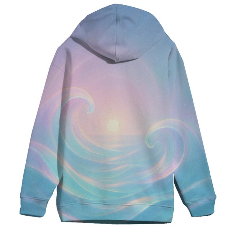 Aurora Tidal Reverie printed hoodies