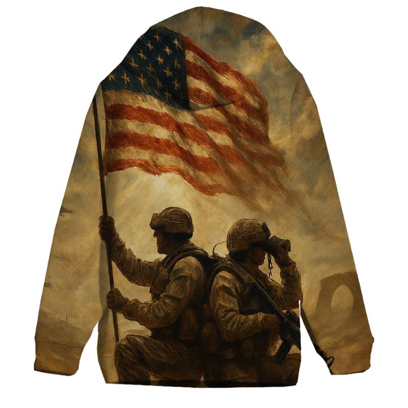 Desert Guardians Under A Wind Torn Banner lightweight hoodies
