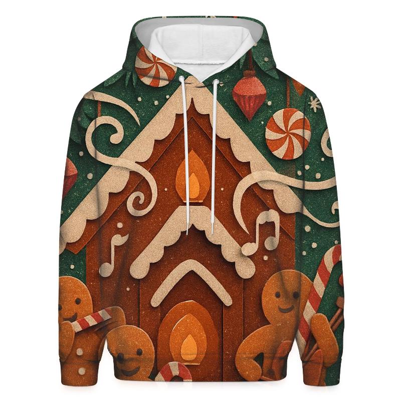Gingerbread Cabin Blizzard Orchestra pullover hoodies