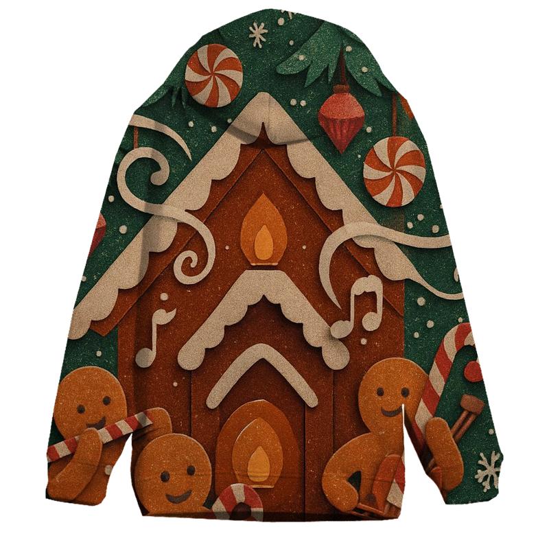 Gingerbread Cabin Blizzard Orchestra pullover hoodies