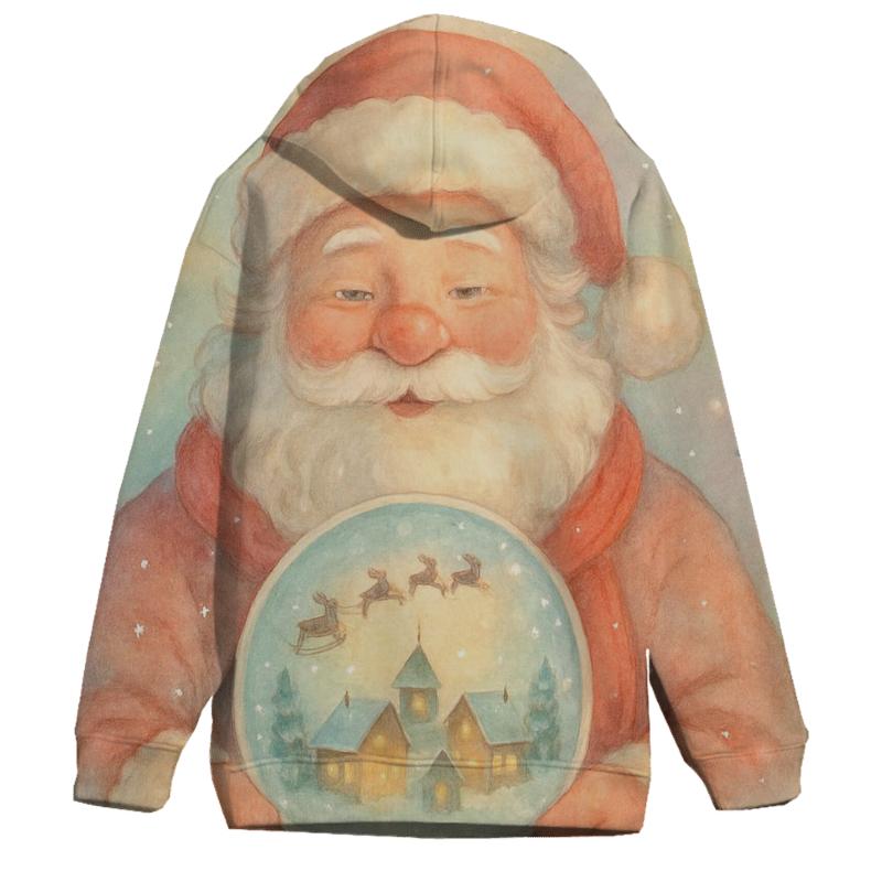 Snowglobe Storybook Santa hoodies fashion