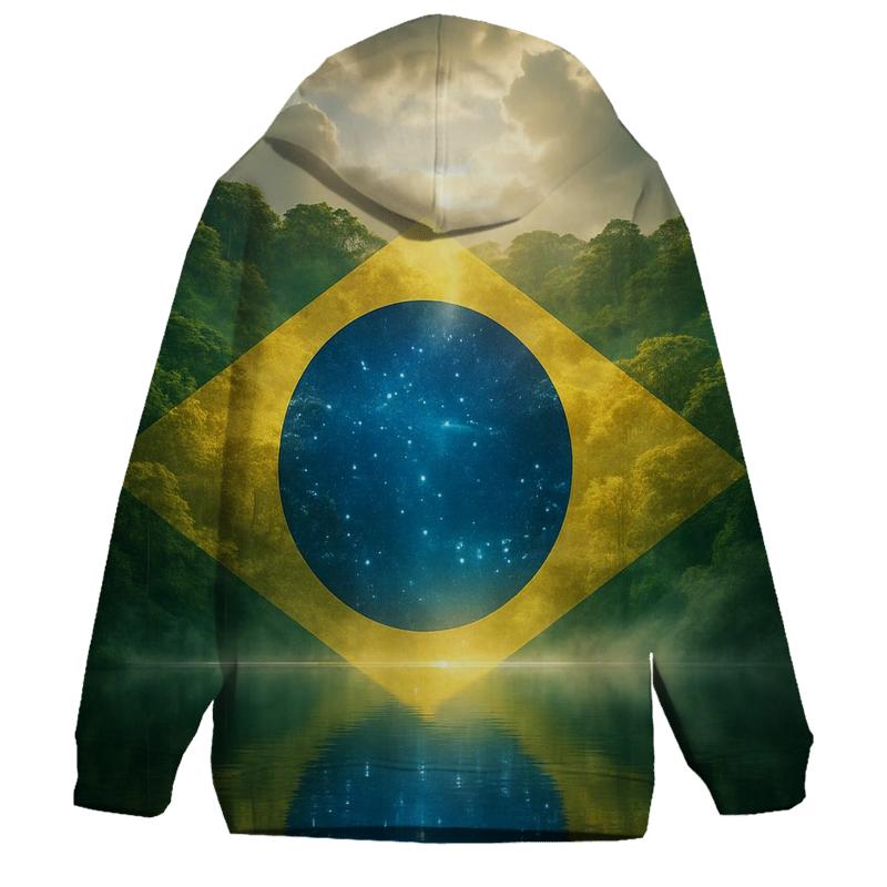 Brazil Aurora Reflection embroidered hoodies