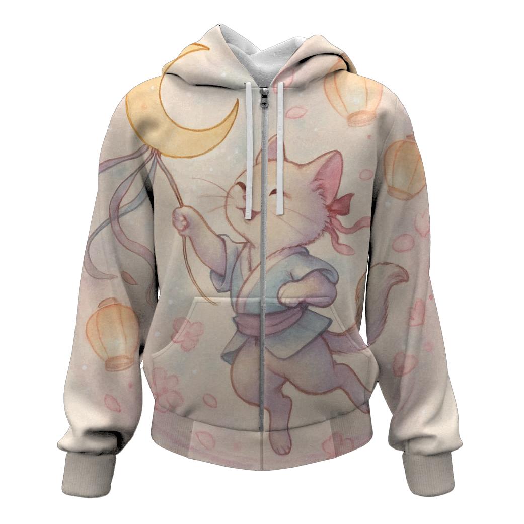 Lunar Kite Festival Cat designer hoodies