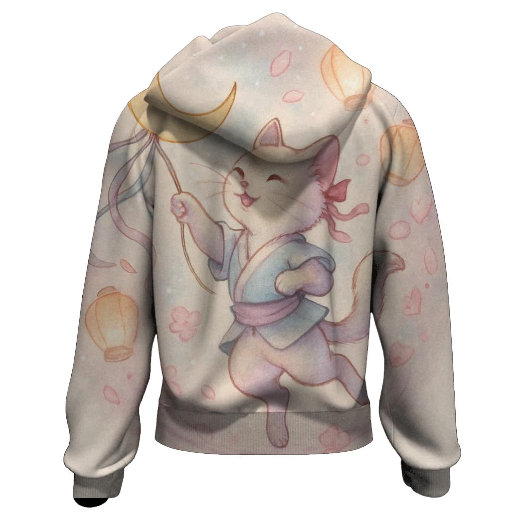 Lunar Kite Festival Cat designer hoodies