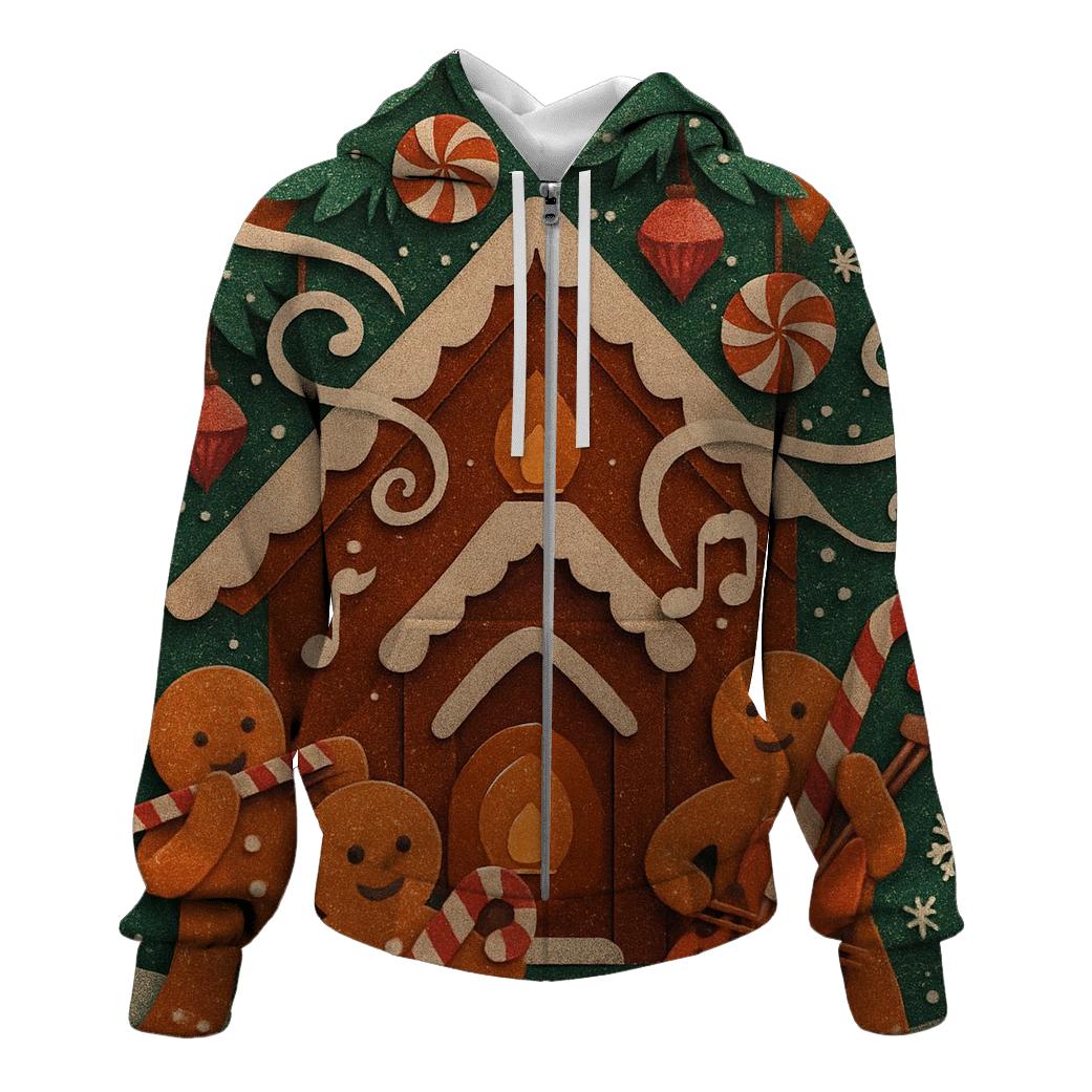 Gingerbread Cabin Blizzard Orchestra heavyweight hoodies