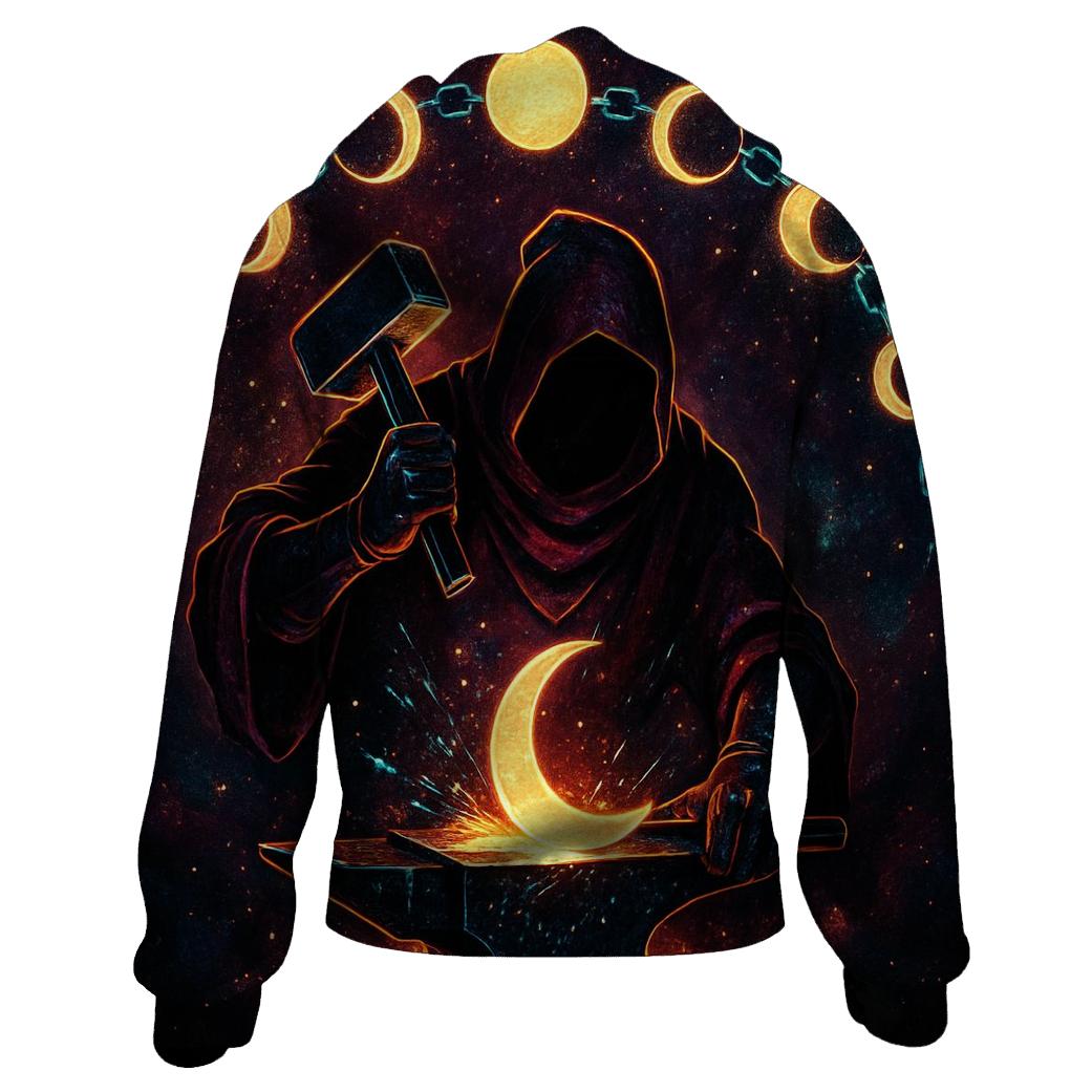 Clockwork Moon Phase Forge pullover hoodies