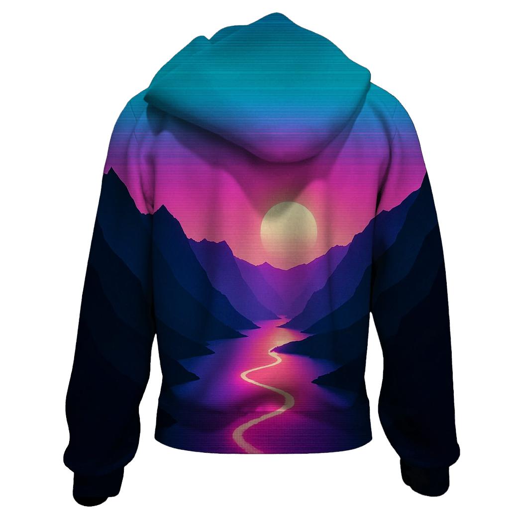Neon Fjord Twilight Run custom hoodies