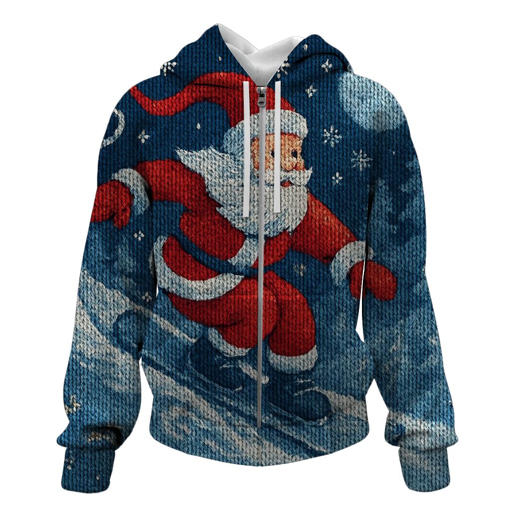 Knitted Avalanche Santa Boarder hoodies fashion