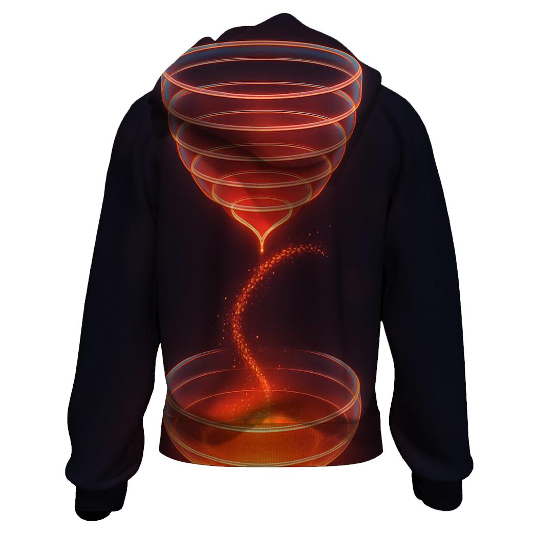 Prismatic Hourglass Halo graphic hoodies