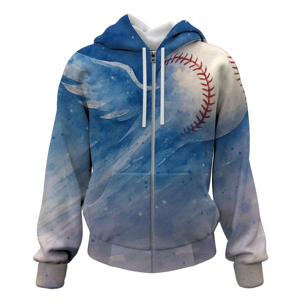 Blue Jays Comet Ball Over Wing Shaped Clouds hoodie styles