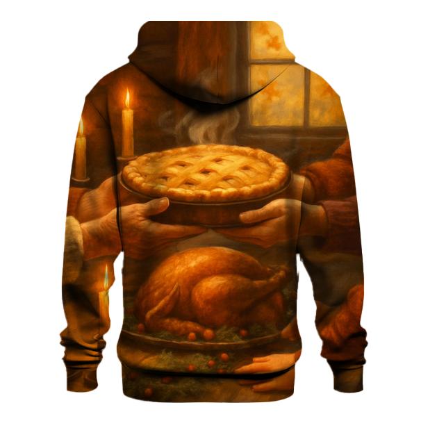 Candlelit Gratitude Cabin Feast zip-up hoodies