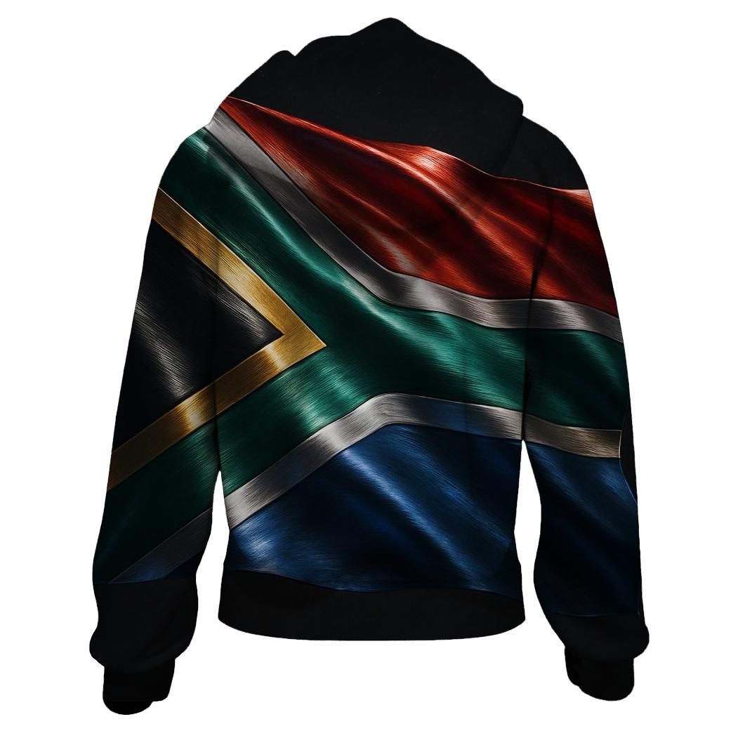 South Africa Metallic Crest Wave lightweight hoodies