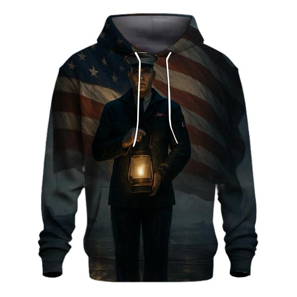 Liberty Lantern Over The Silent Deck premium hoodies