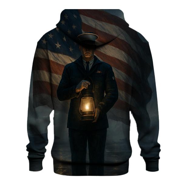 Liberty Lantern Over The Silent Deck premium hoodies