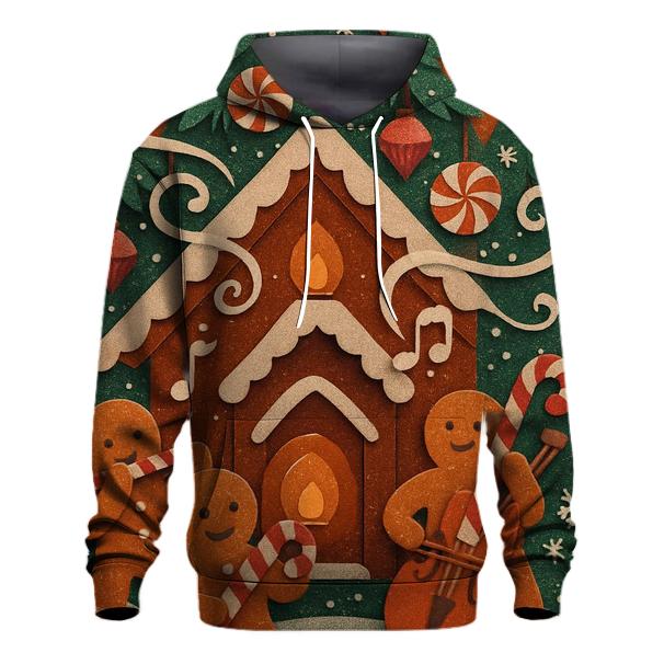 Gingerbread Cabin Blizzard Orchestra lightweight hoodies