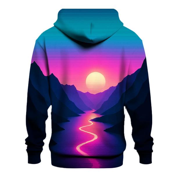 Neon Fjord Twilight Run printed hoodies