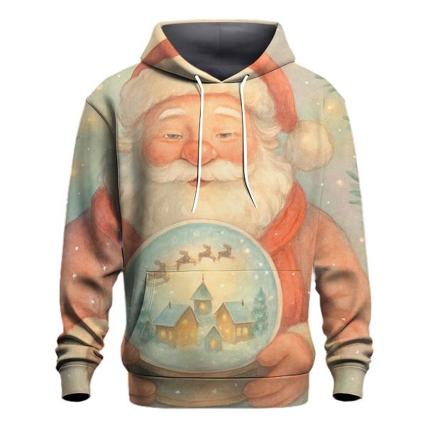 Snowglobe Storybook Santa printed hoodies