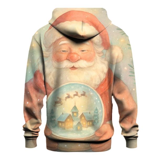 Snowglobe Storybook Santa printed hoodies
