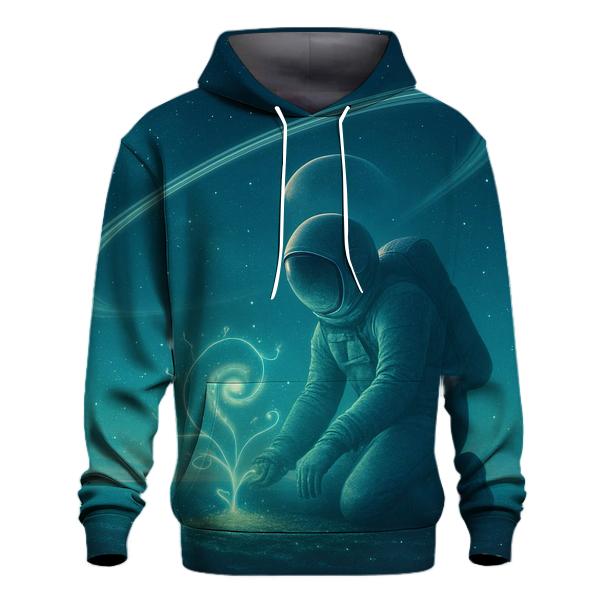 Garden On A Ringed Planet embroidered hoodies