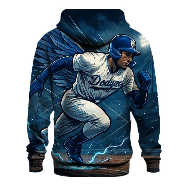 Winged Speed Runner In Blue Storm premium hoodies