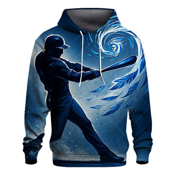 Bat Swing With Blue Jays Feather Vortex graphic hoodies