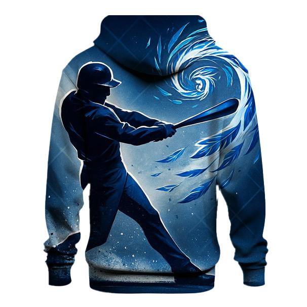 Bat Swing With Blue Jays Feather Vortex graphic hoodies