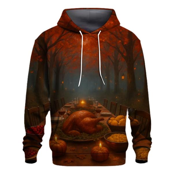 Starlit Table Under Autumn Canopy custom hoodies