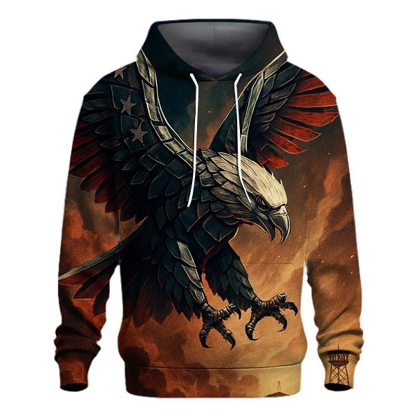 Eagle Of Chrome And Smoke Above The Battle Horizon pullover hoodies