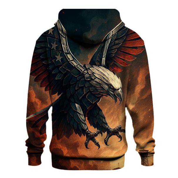 Eagle Of Chrome And Smoke Above The Battle Horizon pullover hoodies