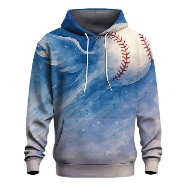 Blue Jays Comet Ball Over Wing Shaped Clouds pullover hoodies