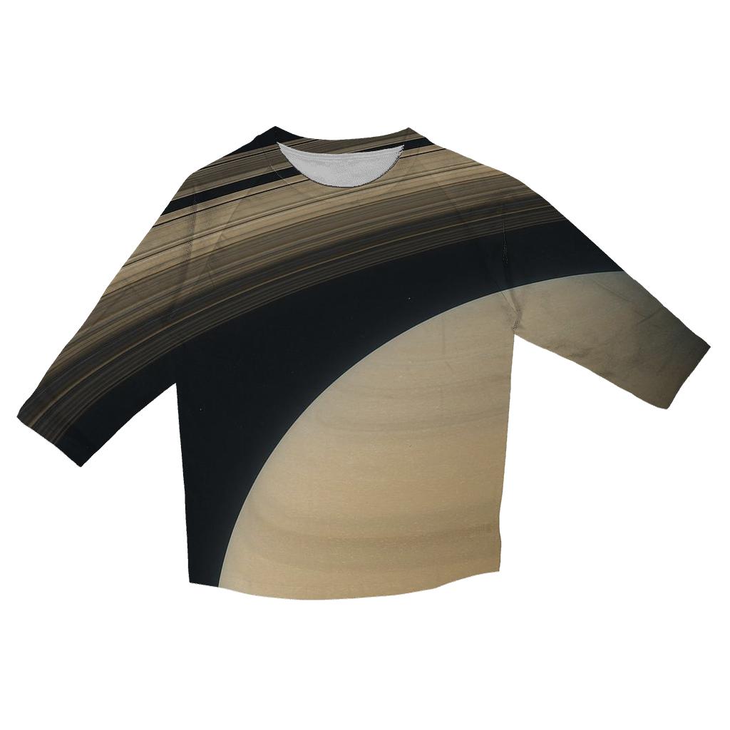 Ring Plane Shadow Divide stylish quarter sleeve tops