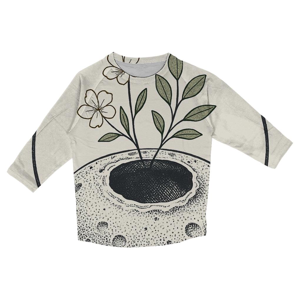 Crater Garden Botanical Emblem custom 3/4 sleeve shirts