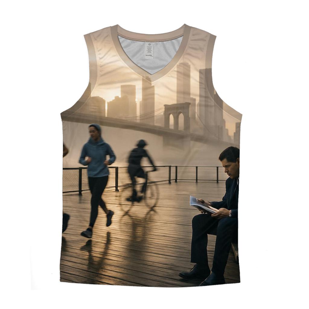 Fulton Ferry Mist And Manhattan First Light trendy fitted tank tops