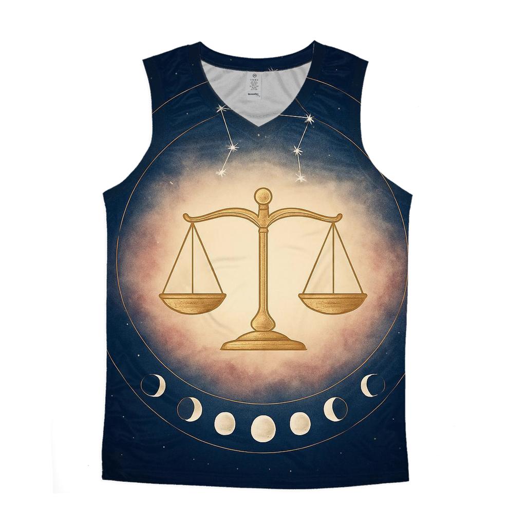 Libra Equinox Balance Lunar Dial personalized athletic tanks