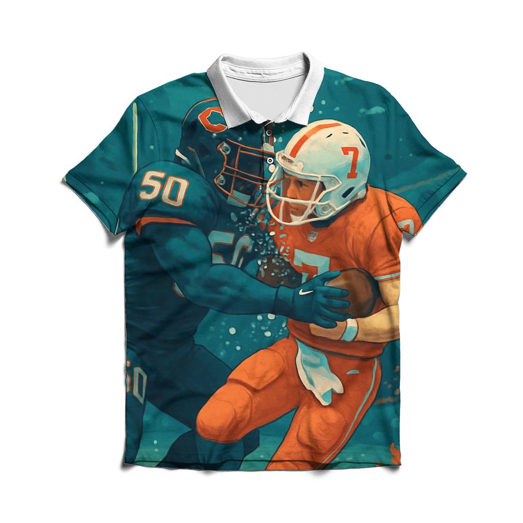Undersea Kelp Stadium Braves Versus Cubs Pressure Match classic pique polos