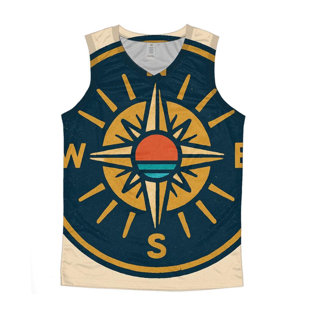 Solar Compass Adventure Patch cotton sleeveless tops