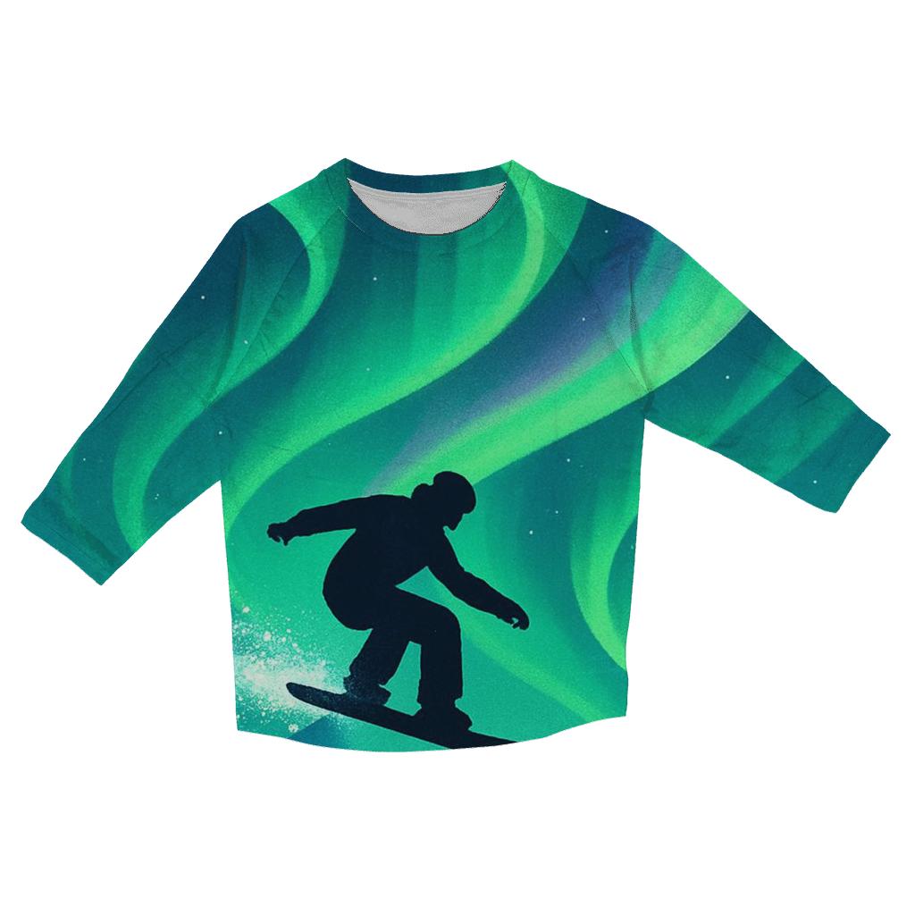 Aurora Snowboard Drop designer 3/4 sleeve blouses