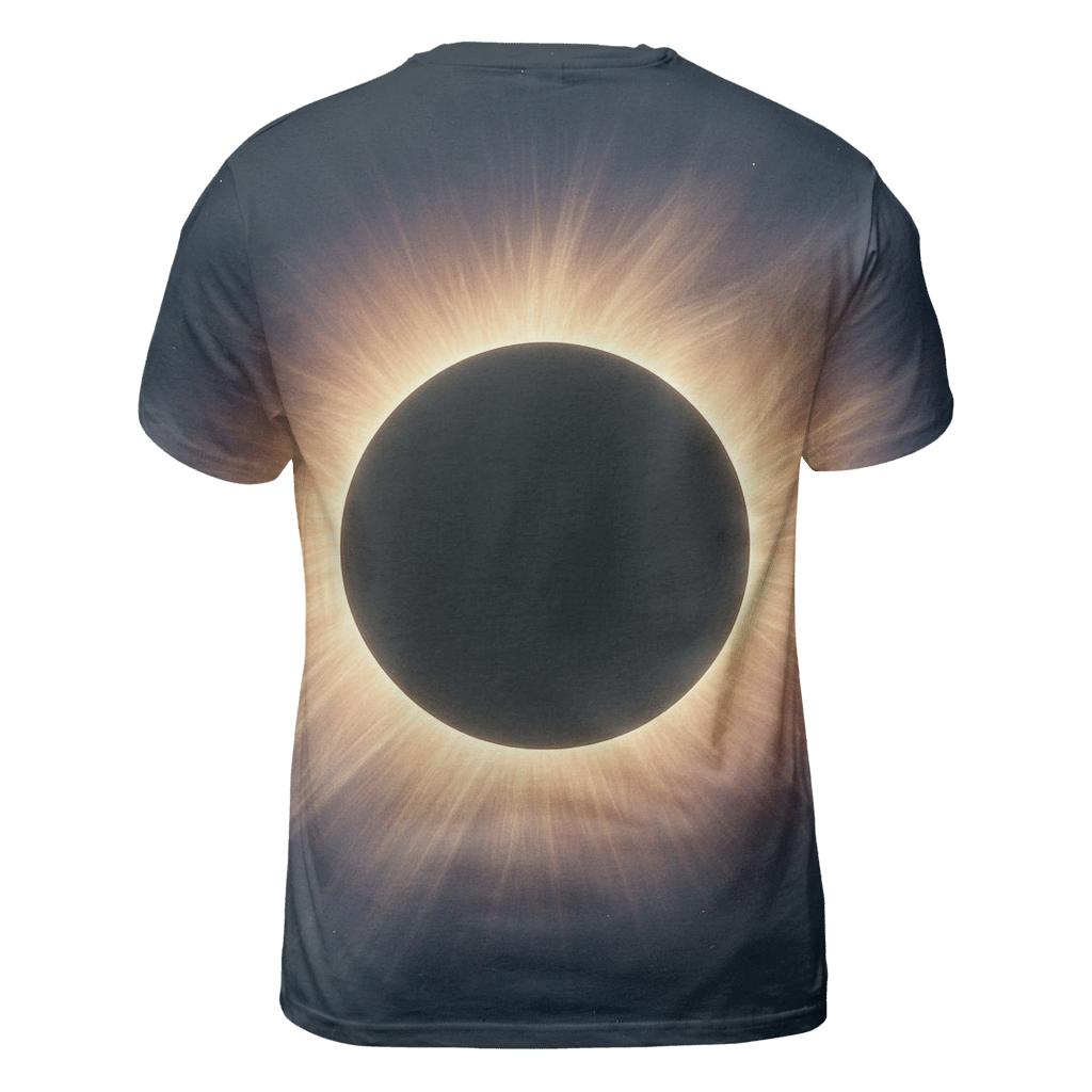 Eclipse Corona Petal Plumes statement graphic shirts