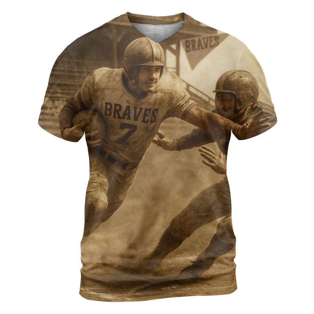 Dust Bowl Arena Braves Versus Cubs Thunder Scrimmage trendy printed shirt styles