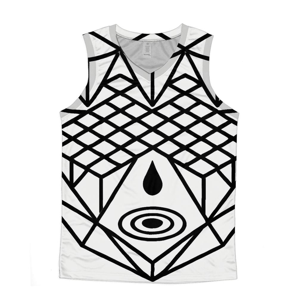 Midnight Filter Grid personalized athletic tanks