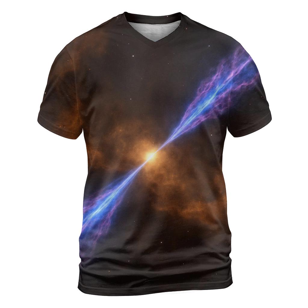 Bipolar Jet Outflow Knots artistic all-over print tops