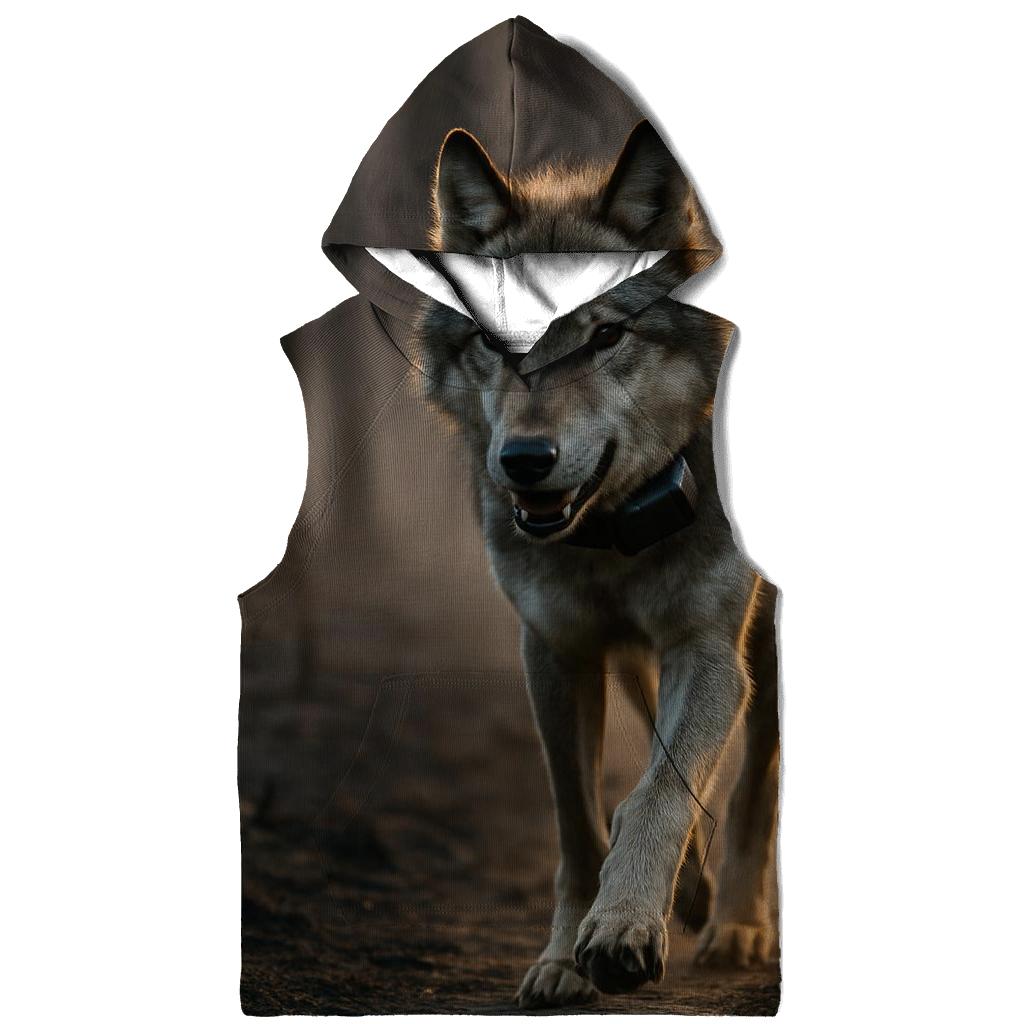 Radio Collared Wolf At The Boreal Firebreak lightweight hoodies