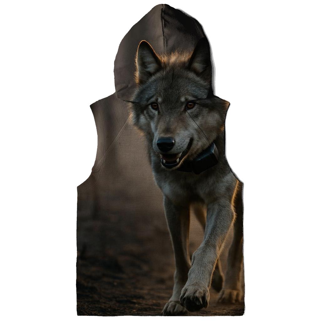 Radio Collared Wolf At The Boreal Firebreak lightweight hoodies