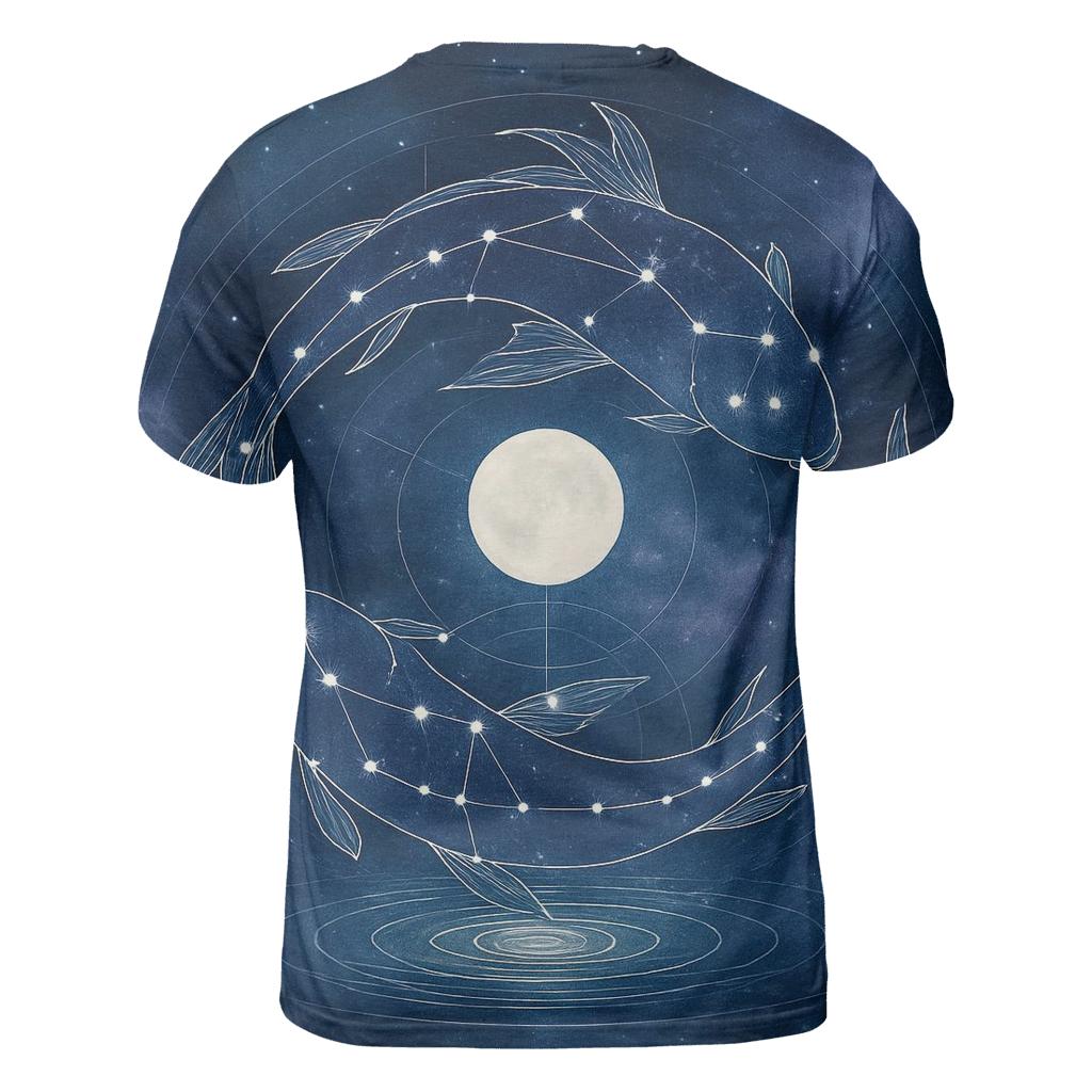 Pisces Dream Tide Constellation Portal statement graphic shirts
