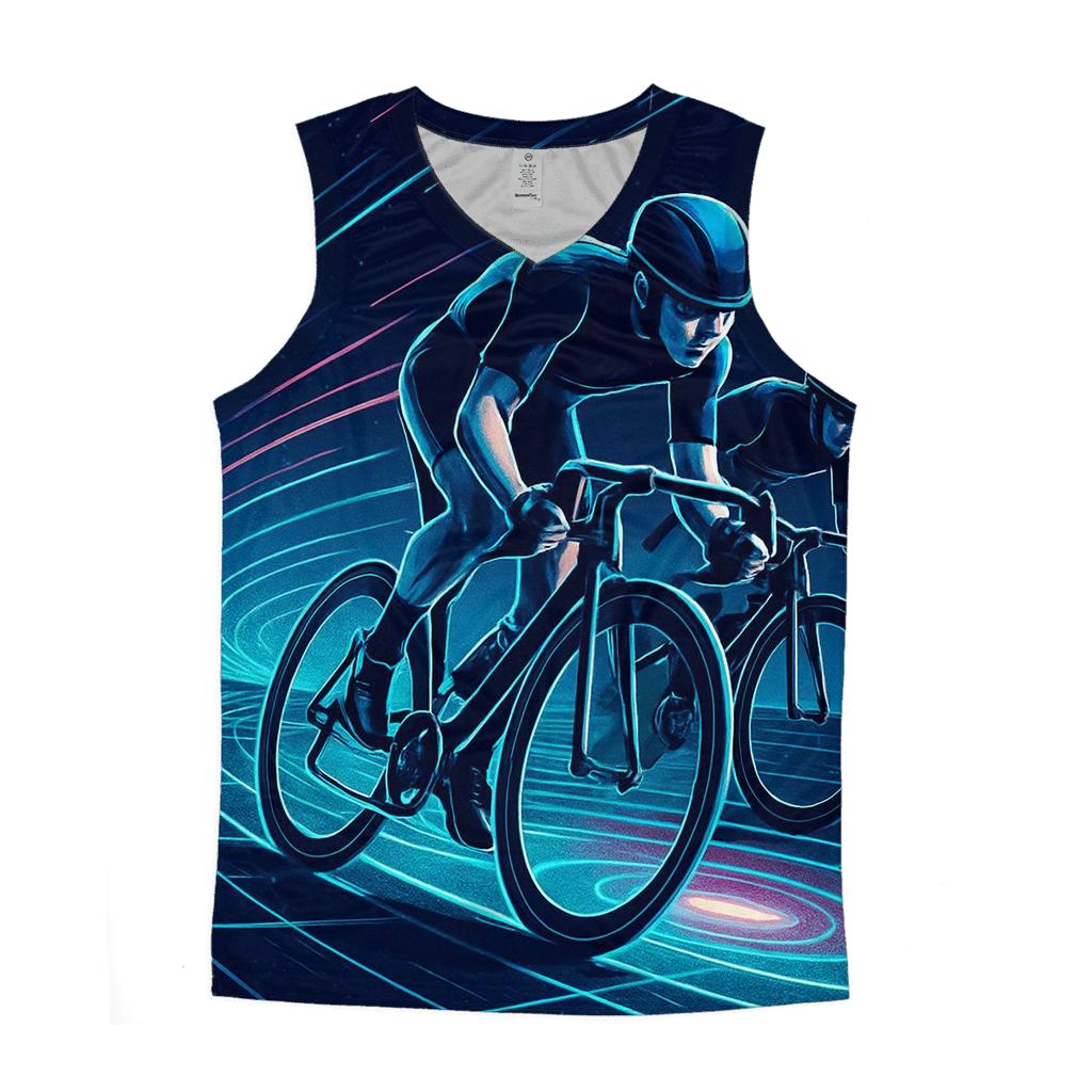 Midnight Velodrome Sprint sports performance tank tops