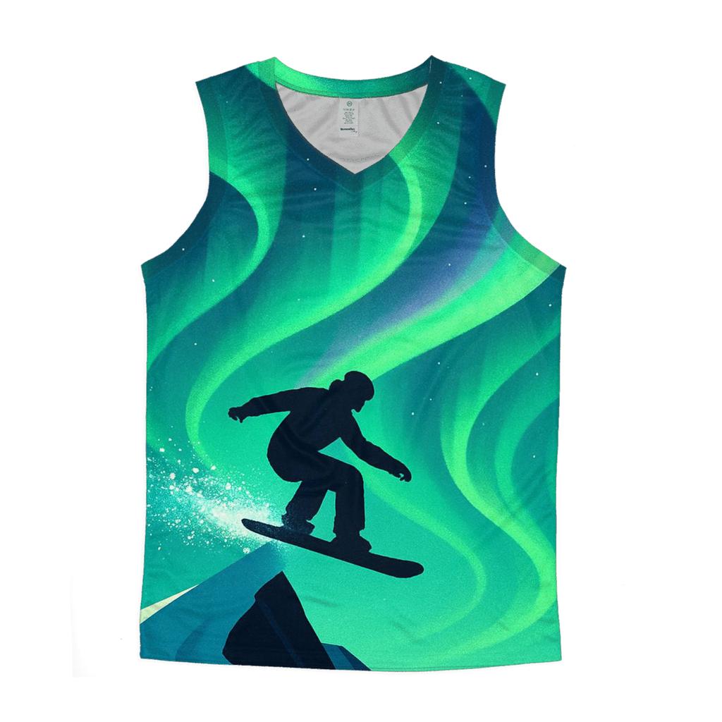 Aurora Snowboard Drop graphic print tank tops