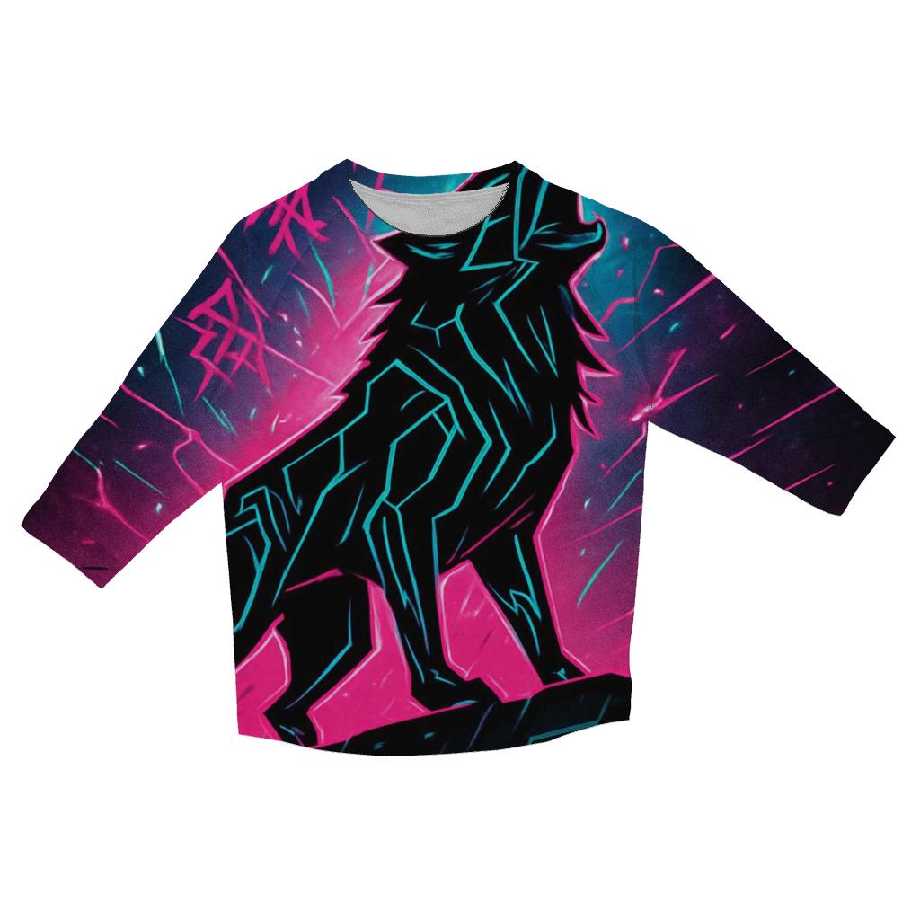 Neon Rift Street Howl personalized 3/4 sleeve tees