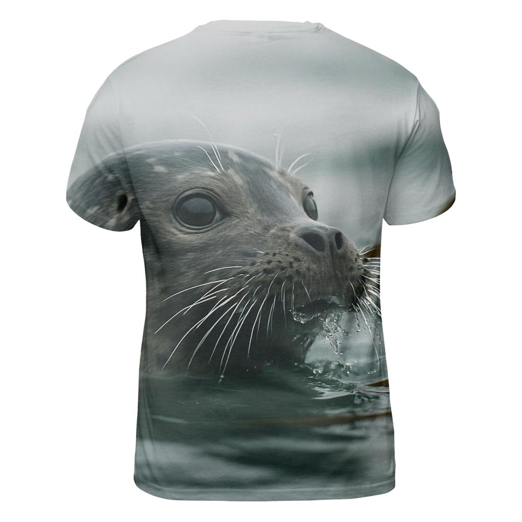 Kelp Edge Surge Harbor Seal trendy printed shirt styles