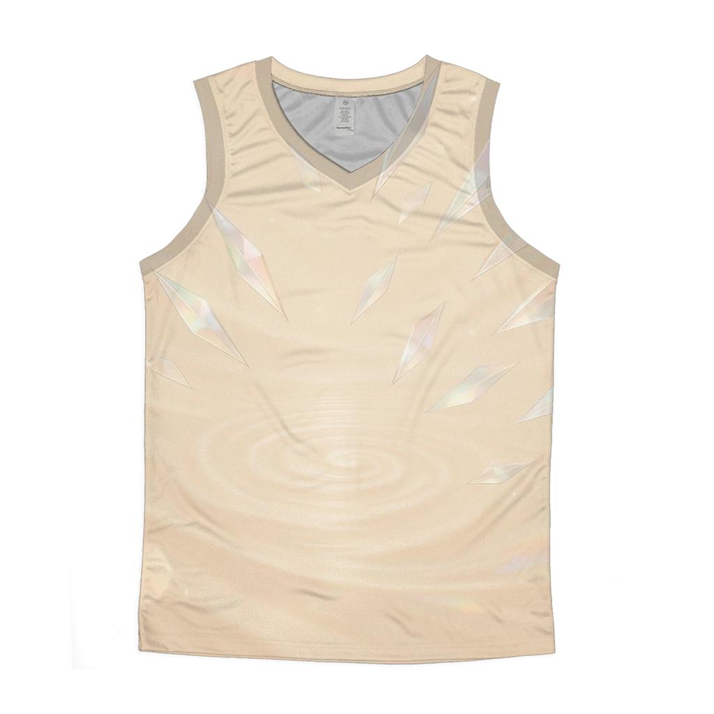Champagne Prism Ripple trendy fitted tank tops