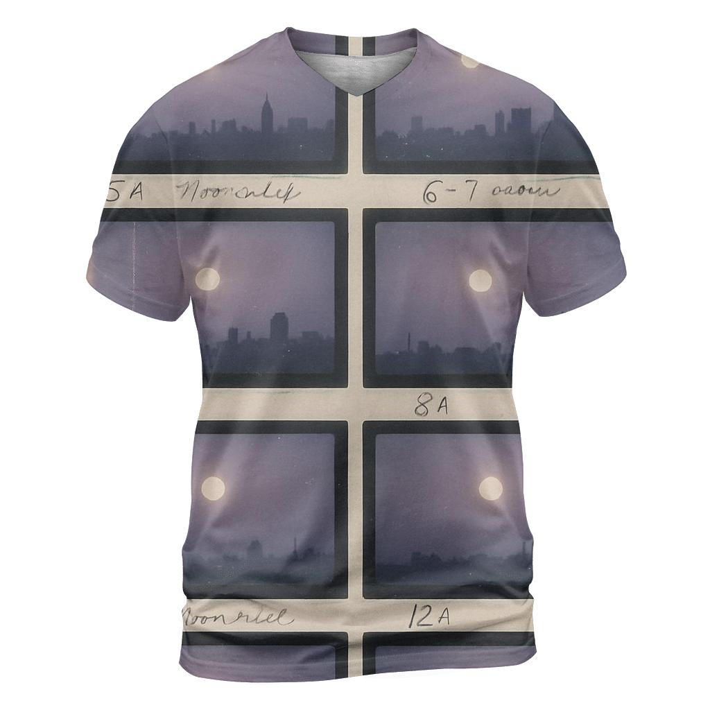 Nineties Film Lab Moonlight Contact Sheet designer pattern shirts